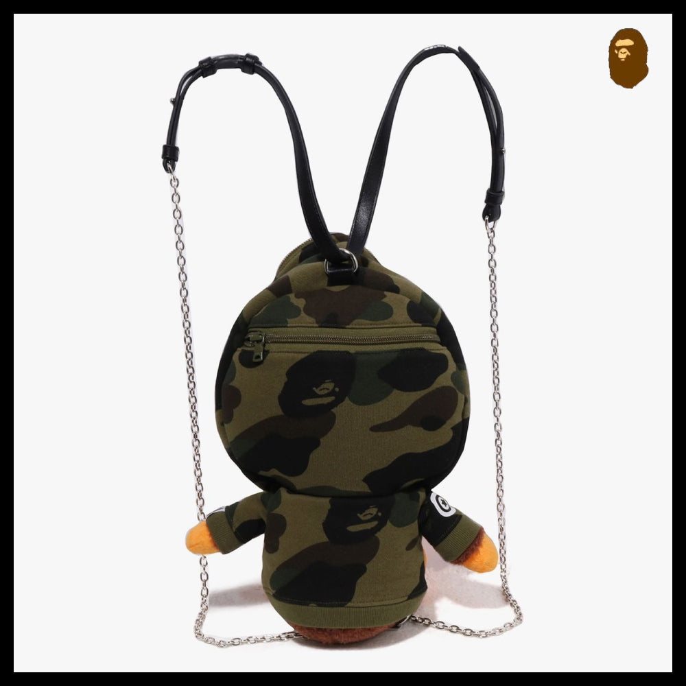 【BAPE】Baby Milo plush doll backpack green
