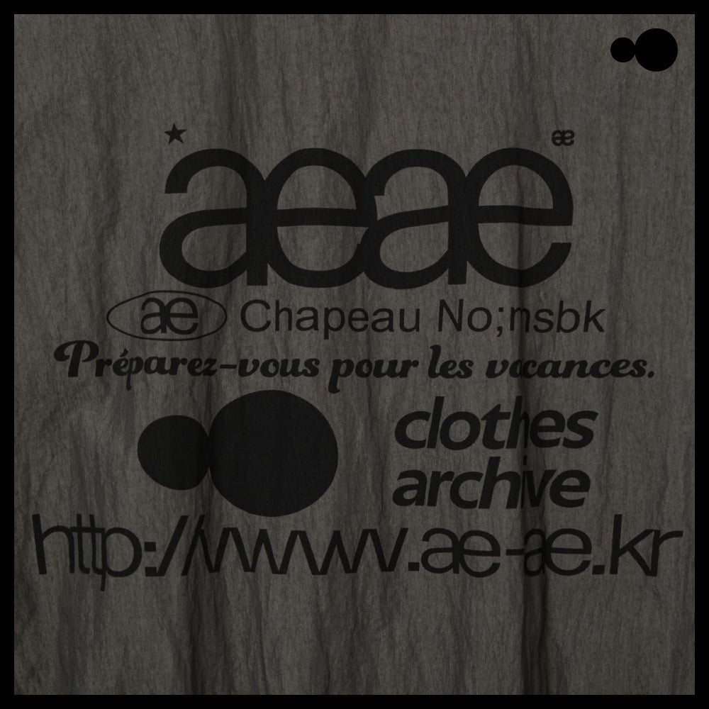 【AEAE】WEB ロゴ チーム ジャケット ピグメント チャコール