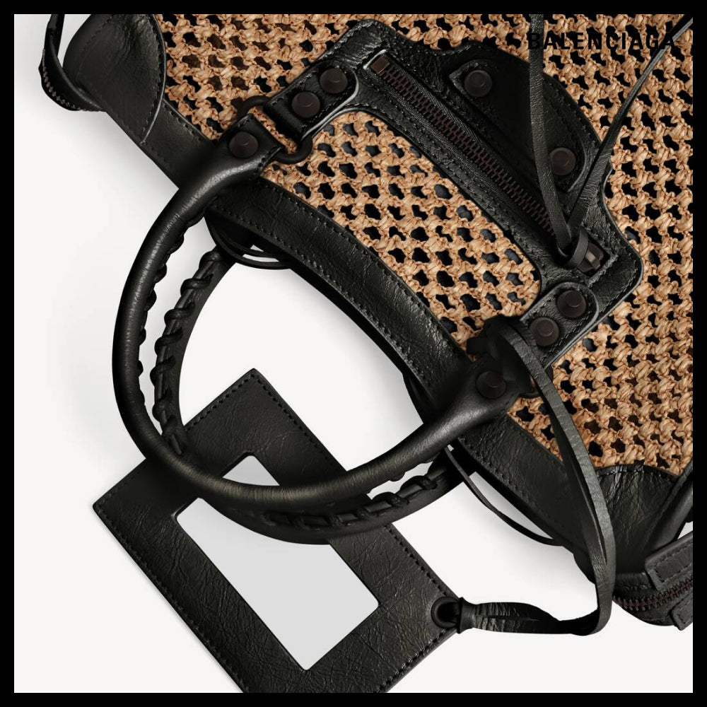 【BALENCIAGA】Le City Bag Small Natural Black