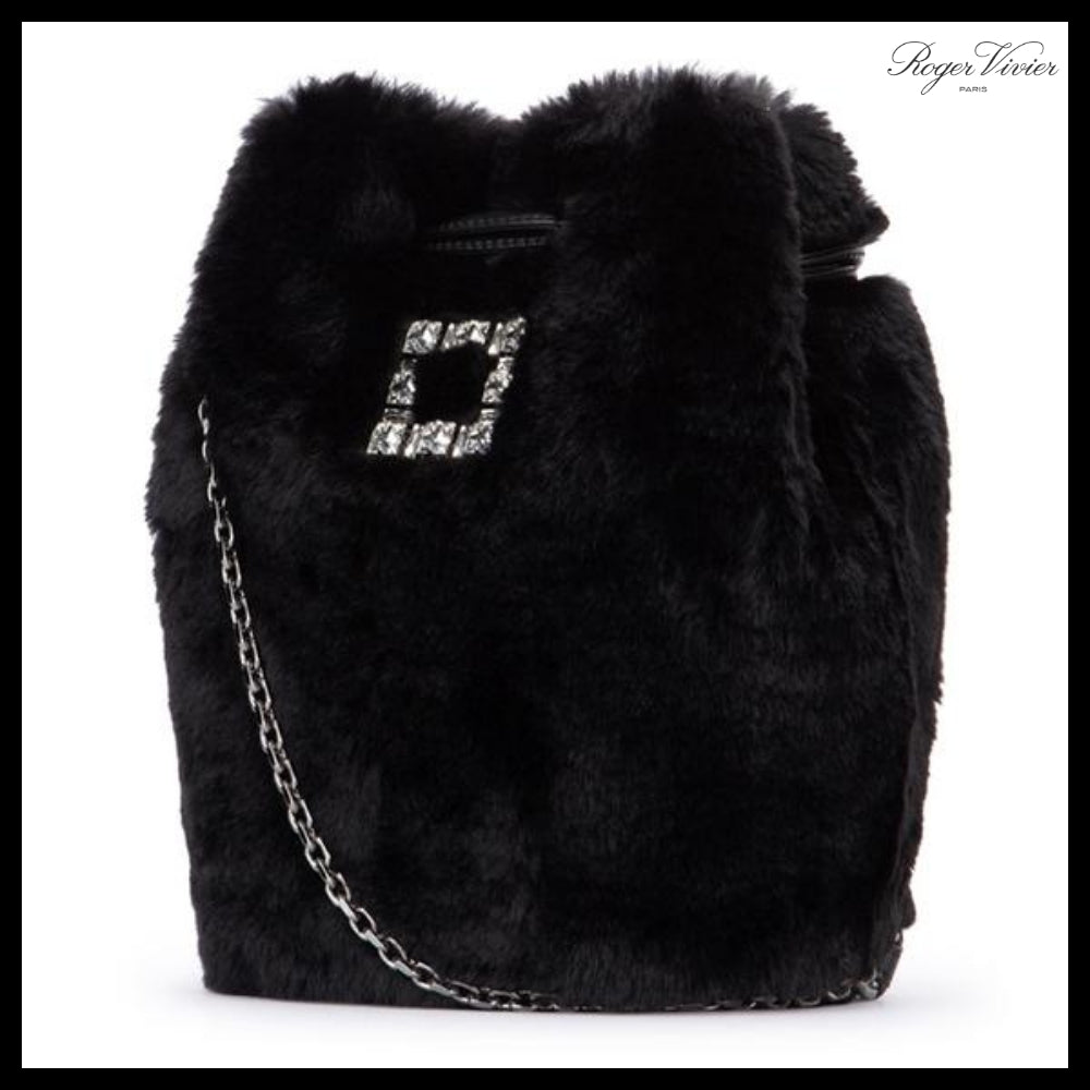 【roger vivier】Jewel Buckle Bucket Bag