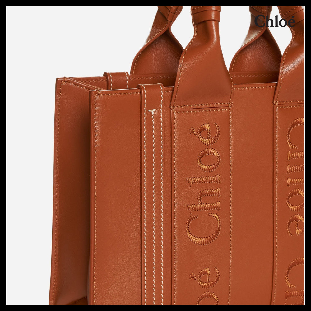 【Chloe】Woody Small Tote Bag Caramel