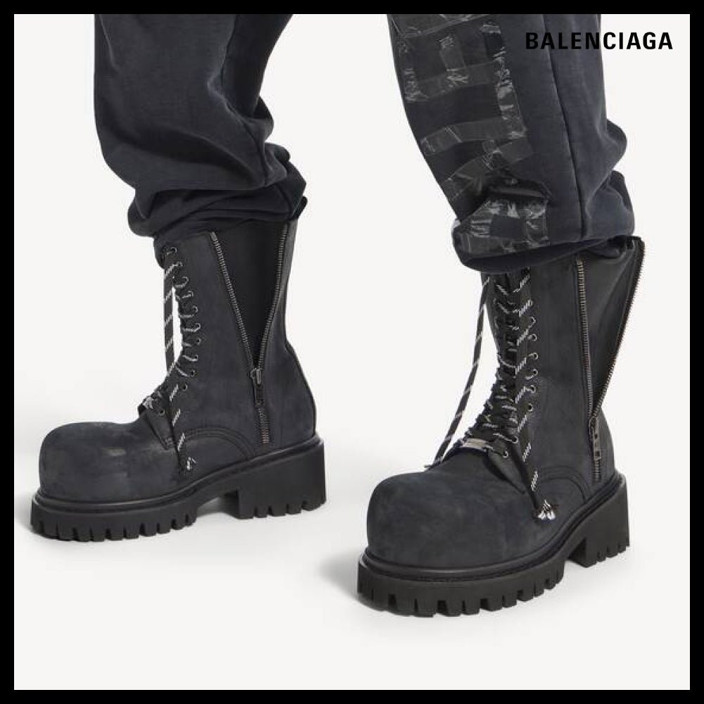 【BALENCIAGA】Stomper Zipper Bootie Black