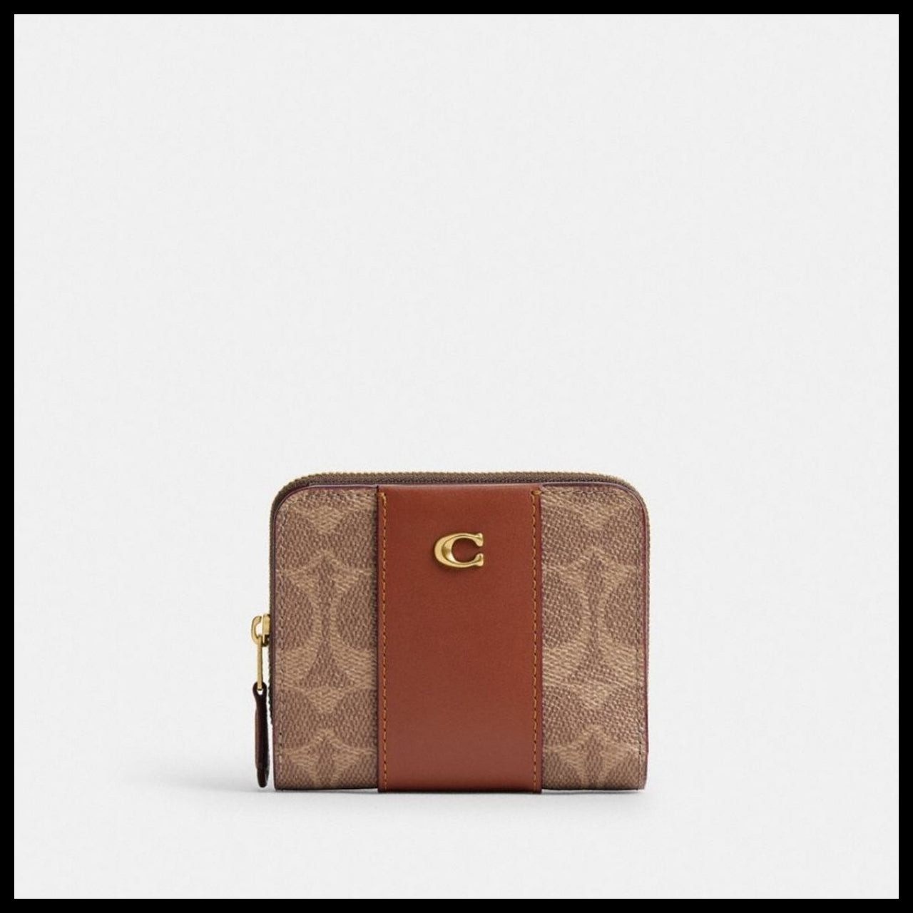 【Coach】Billfold wallet in colorblock signature canvas