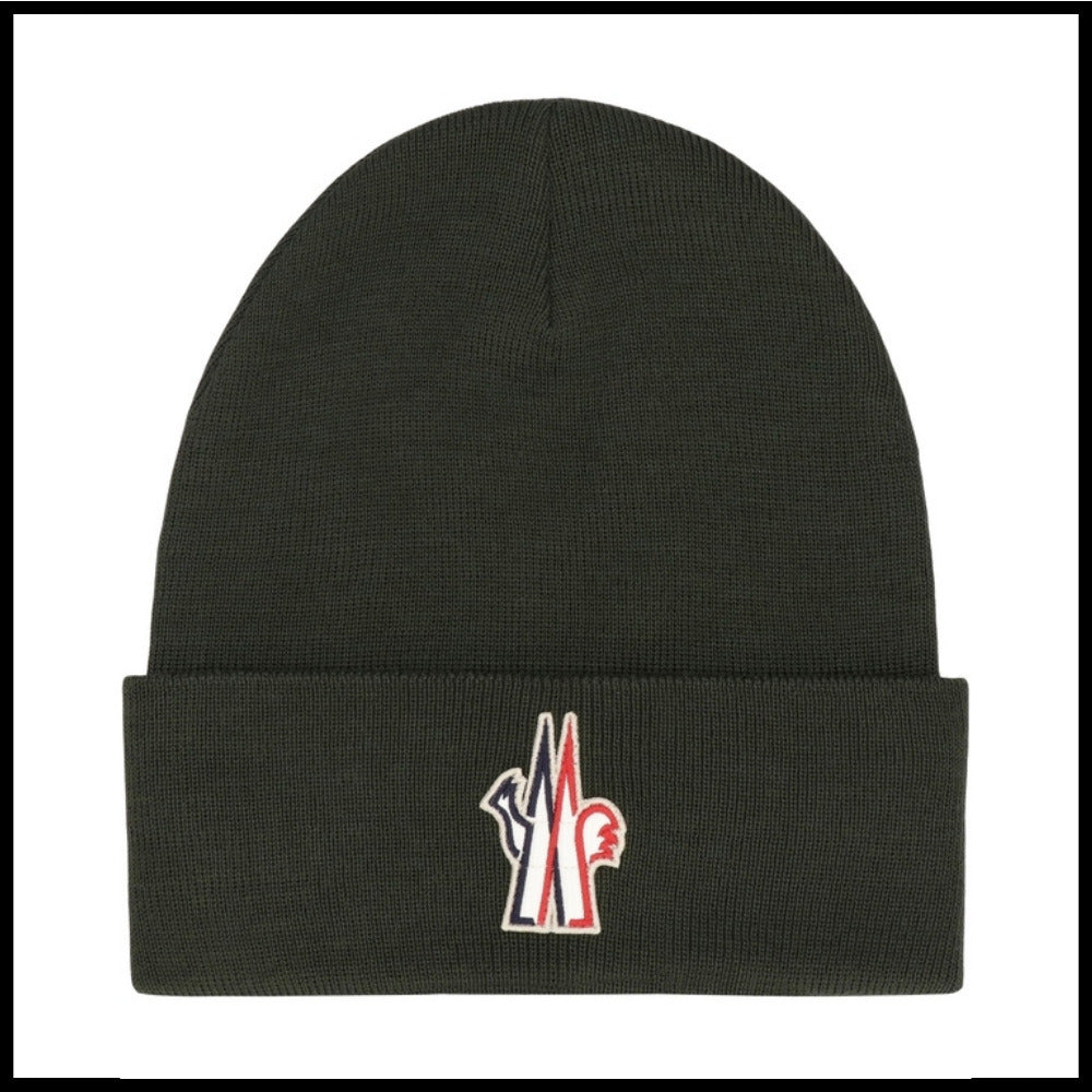 【MONCLER】Green Beanie