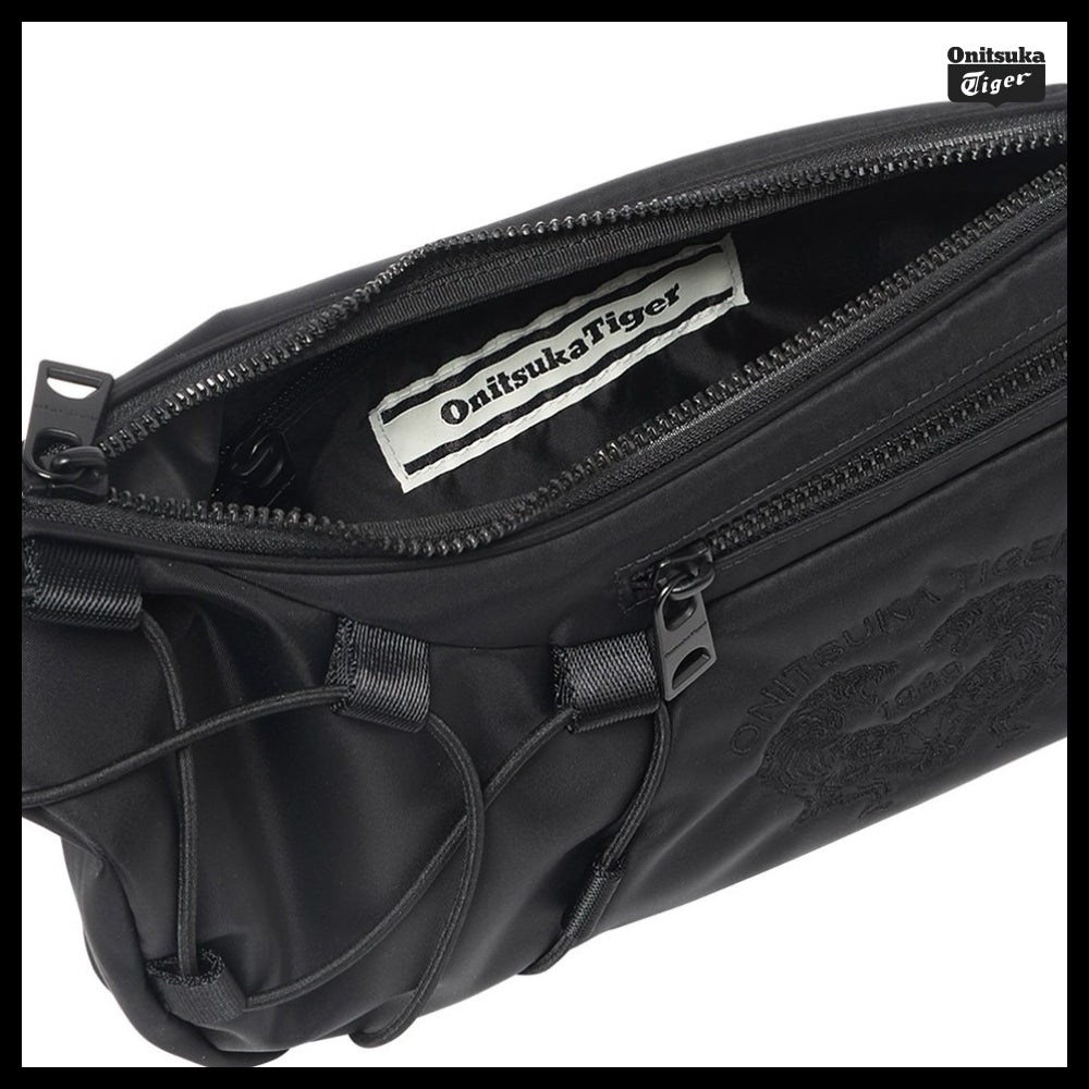 【onitsuka tiger】Tiger Graphic Embroidered Messenger Bag