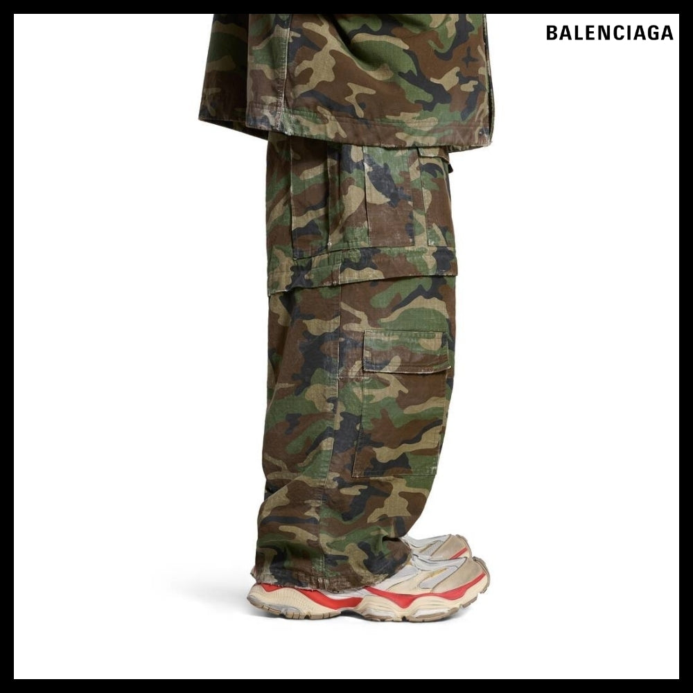 【BALENCIAGA】Cargo Sneaker Beige Grey Red