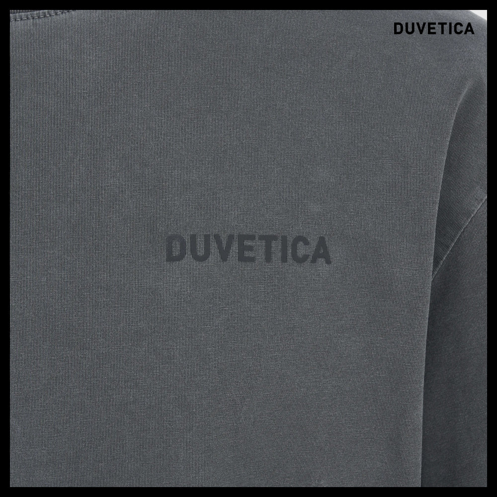 【DUVETICA】Cutro Dark Charcoal Gray Mens Short Sleeve T