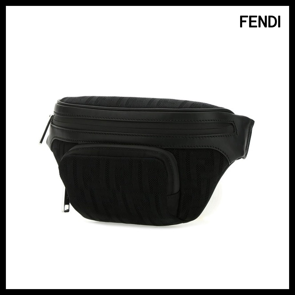 【FENDI】FF Black Belt Bag