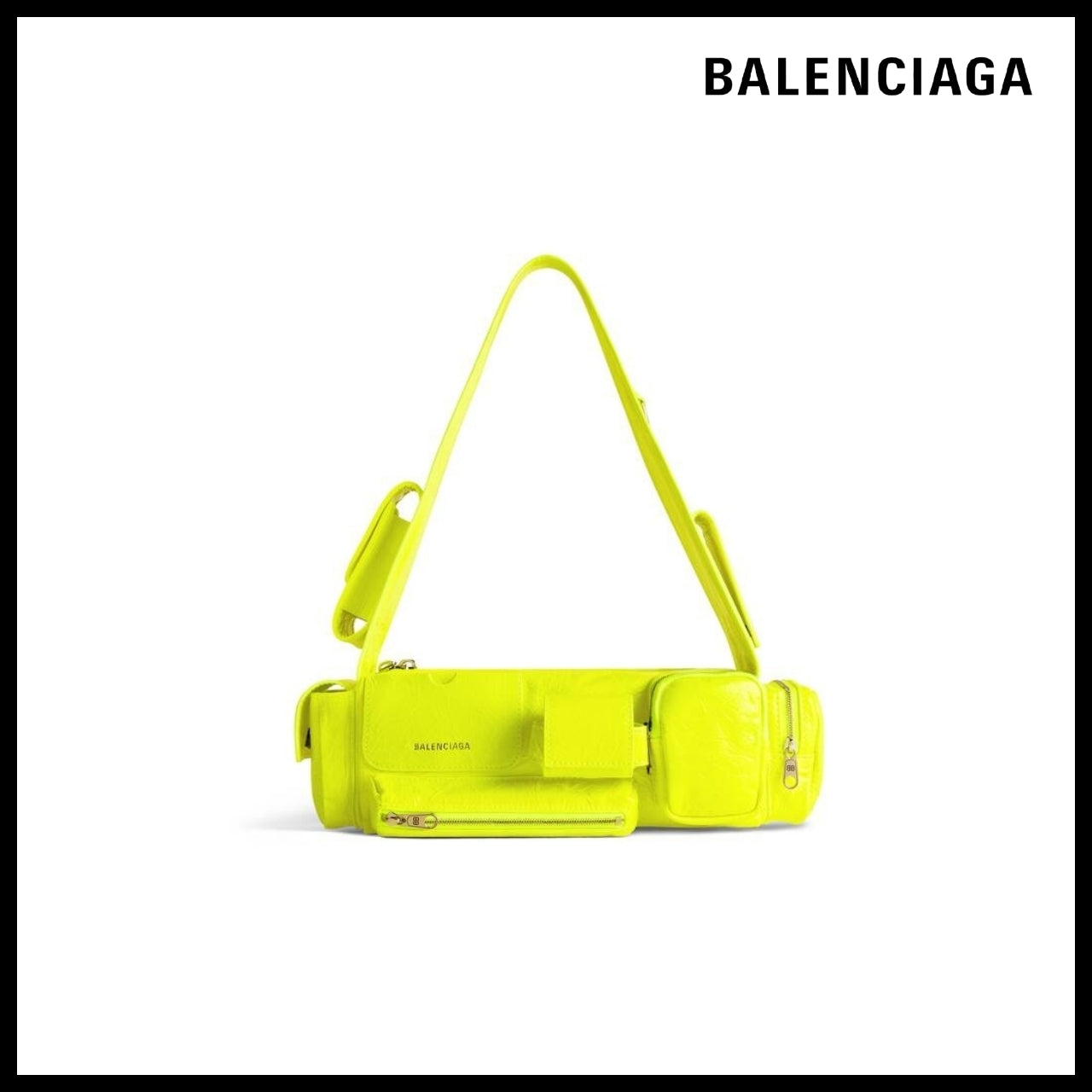 【BALENCIAGA】Superbusy XS Sling Bag Fluo Yellow