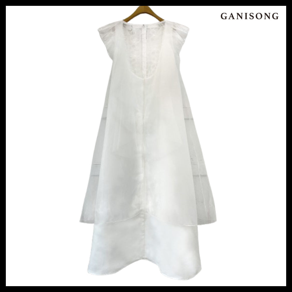 【GANISONG】Bridal Angel Breeze Dress White