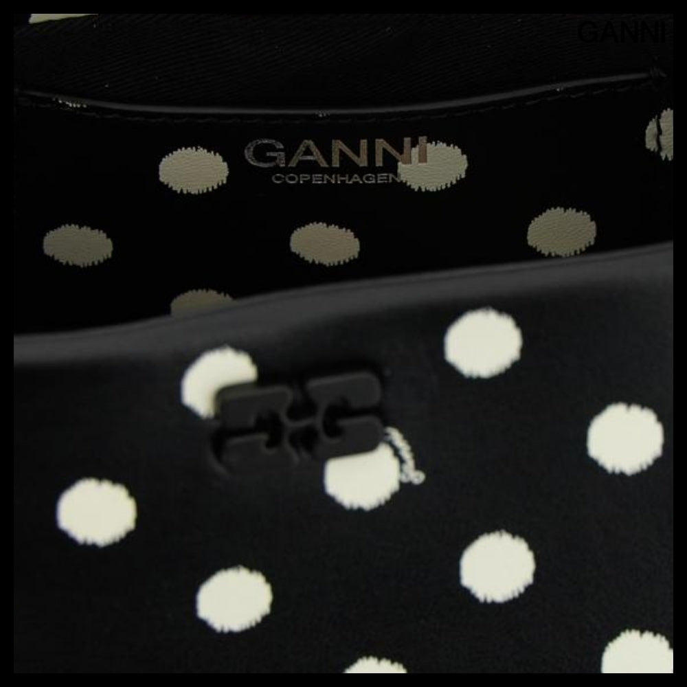 【GANNI】Black Shopper Tote
