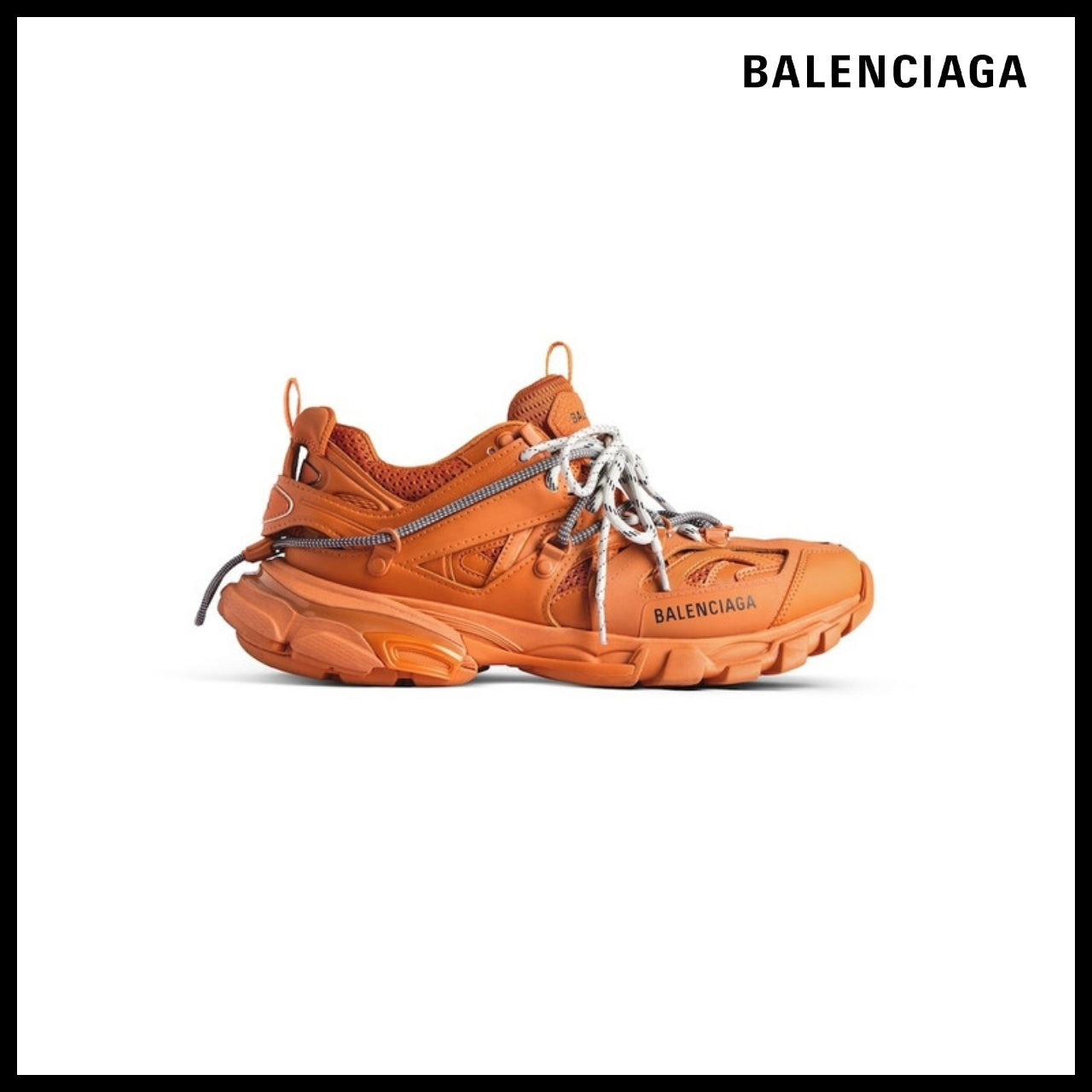 【BALENCIAGA】Men’s Track Trail Laces Sneaker in OrangeGrey