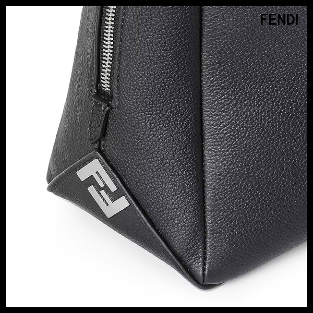 【FENDI】Louis Large Black Crossbody Bag