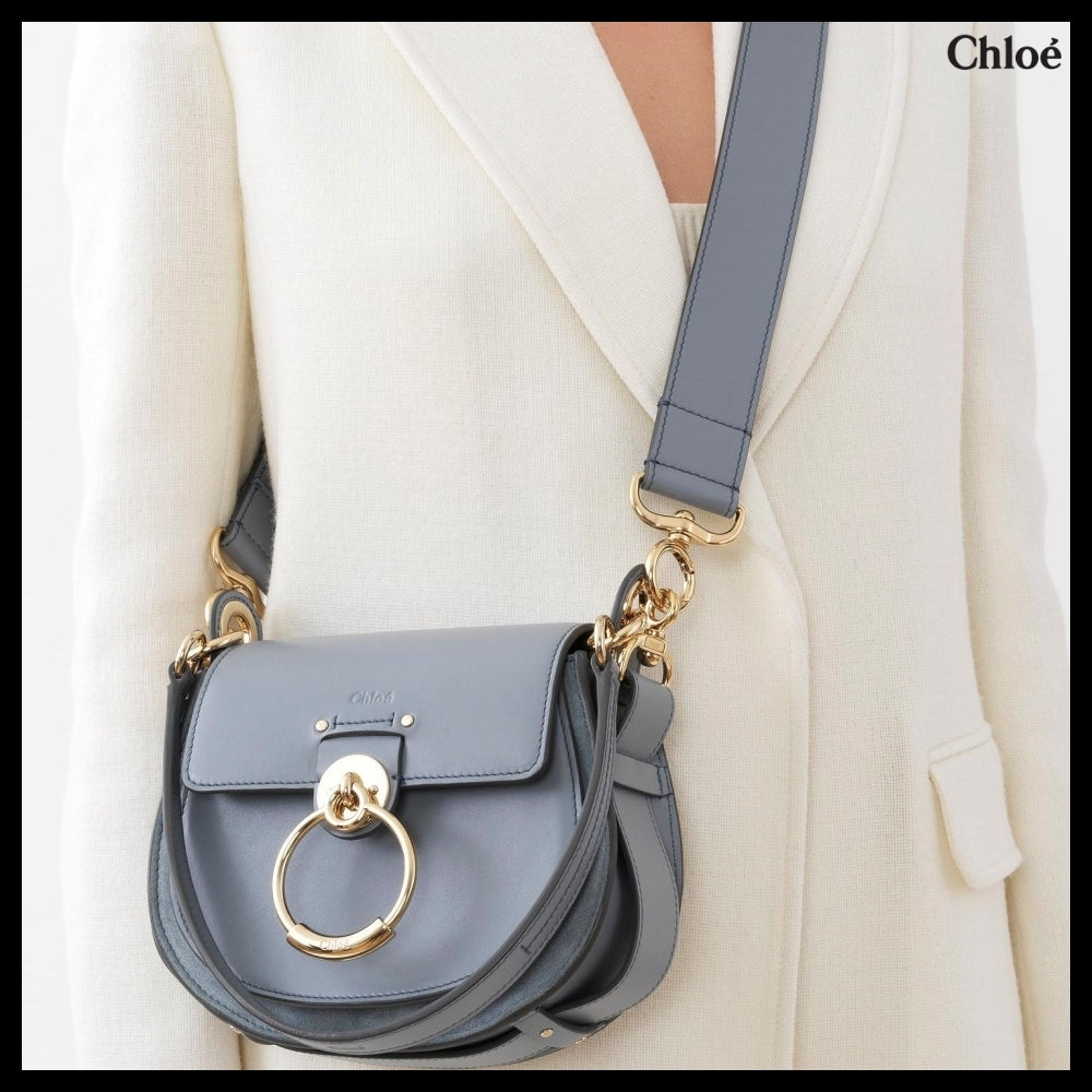 【Chloe】Small Tess Bag Storm Blue