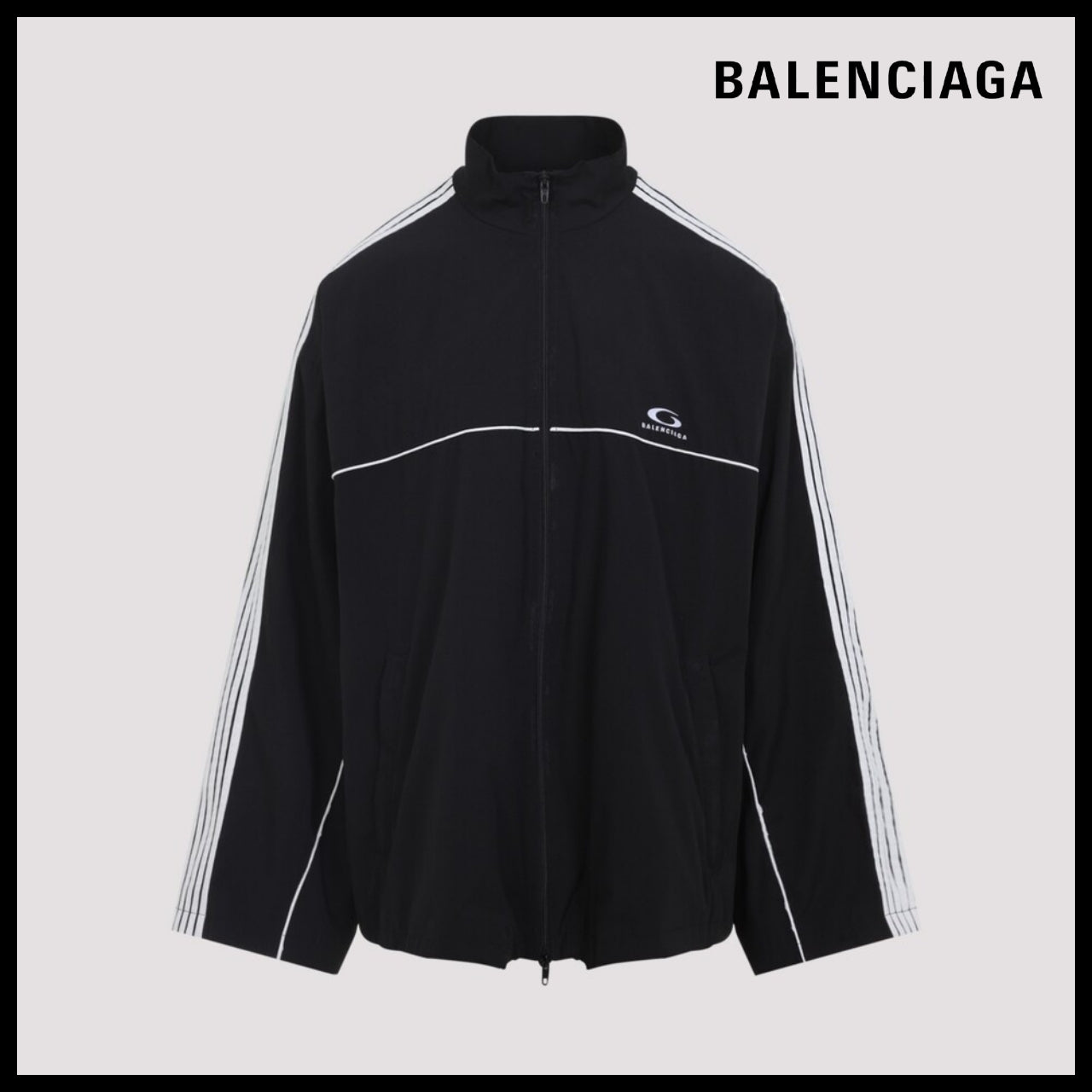 【BALENCIAGA】Large Tracksuit Jacket Black