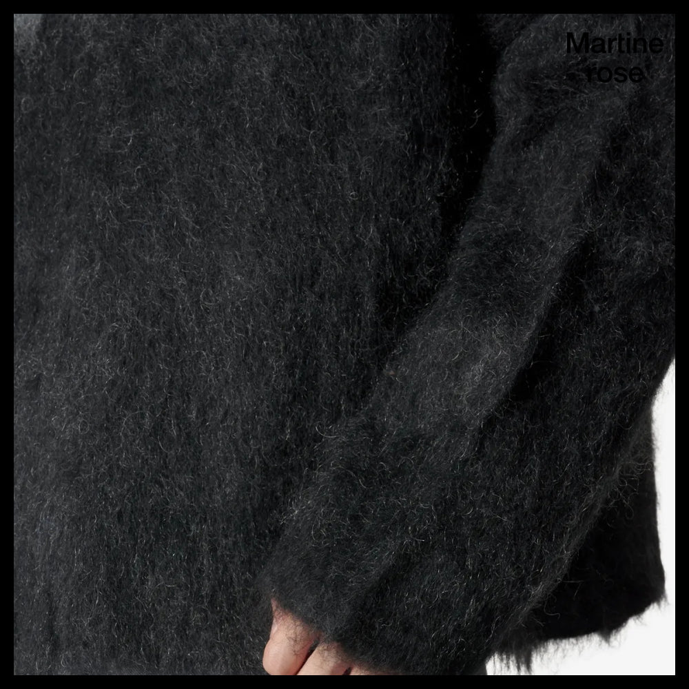 【MARTINE ROSE】Eros V-Neck Knit Charcoal