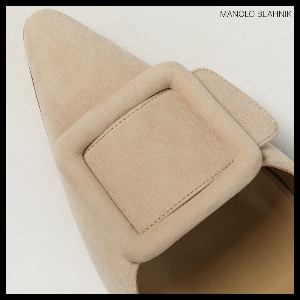 【Manolo Blahnik】HANGISI Satin Pumps