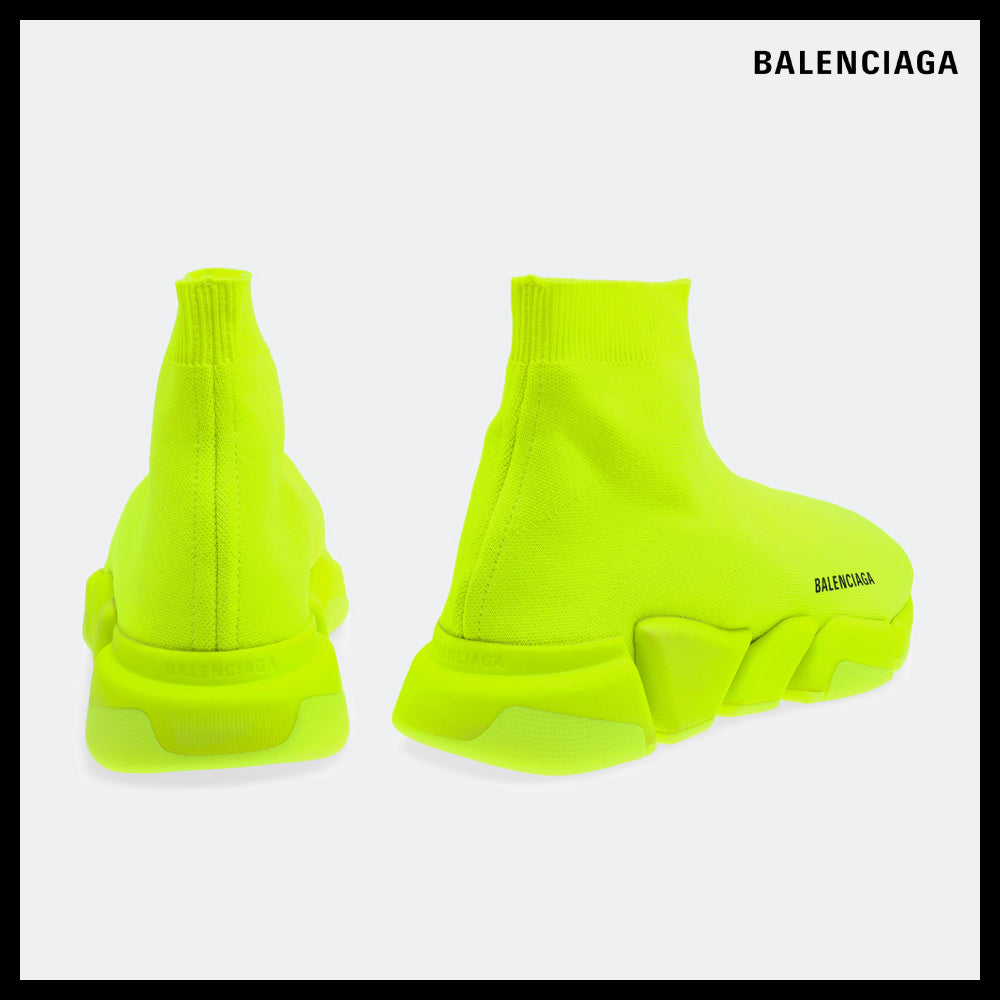 【BALENCIAGA】Speed 2.0 Recycled Knit Sneaker Neon Green