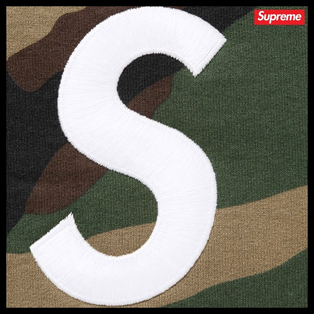 【Supreme】S Logo Zip Up Hooded Sweatshirt Woodland Camo