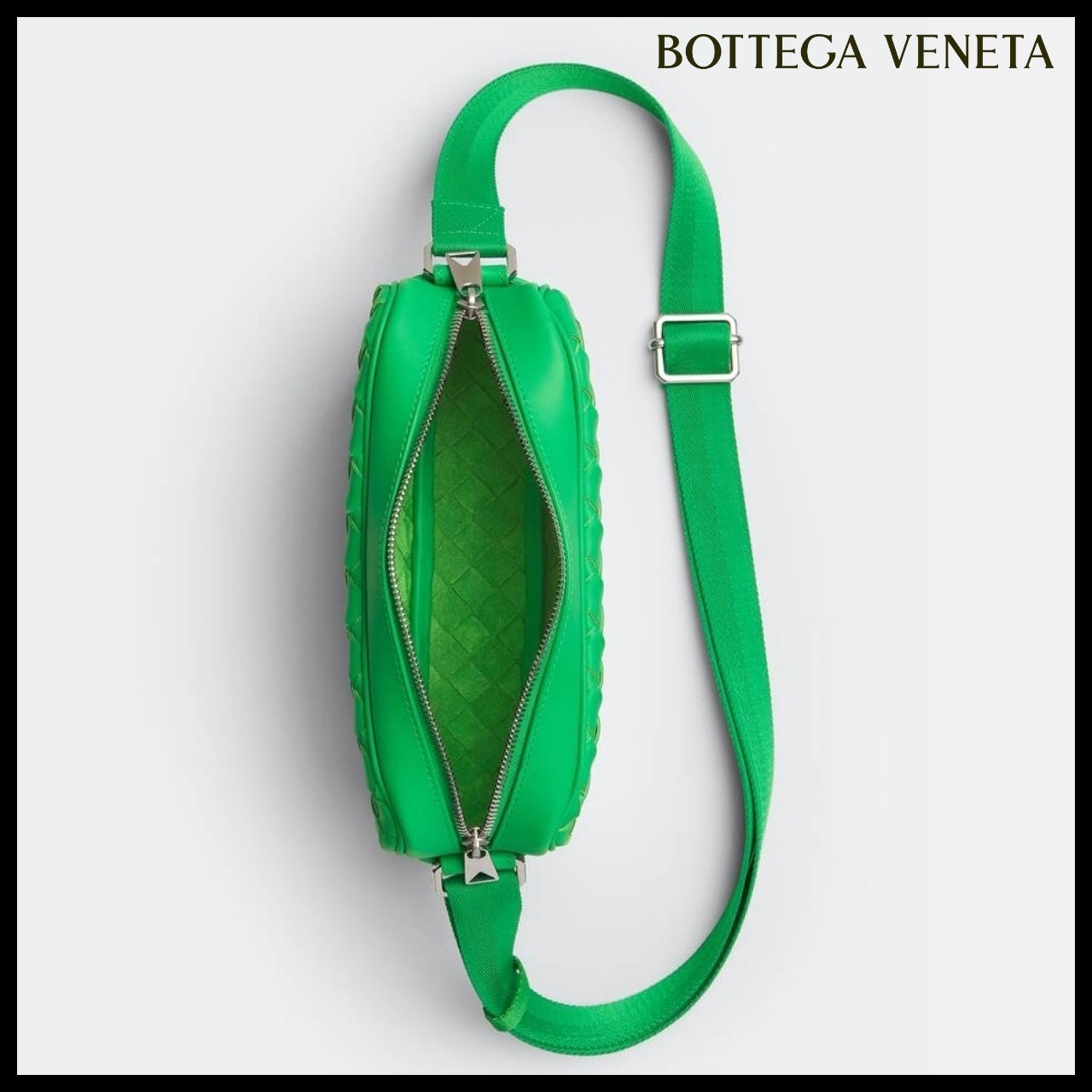 【BOTTEGA VENETA】SMALL INTRECCIATO CAMERA BAG PARAKEET
