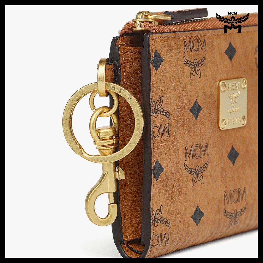 【MCM】Visetos card pouch Brown