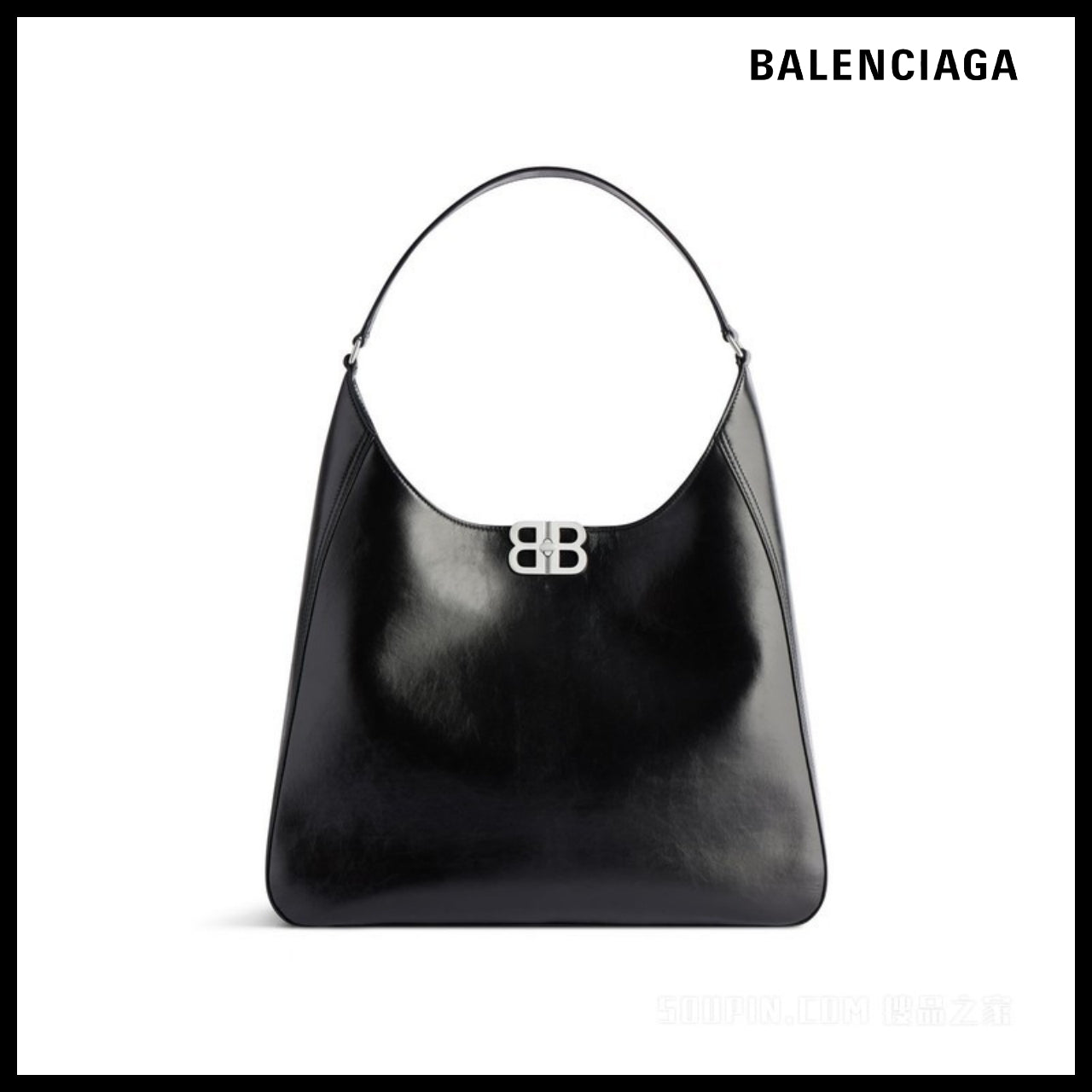 【BALENCIAGA】BB Soft Medium Hobo Bag Black