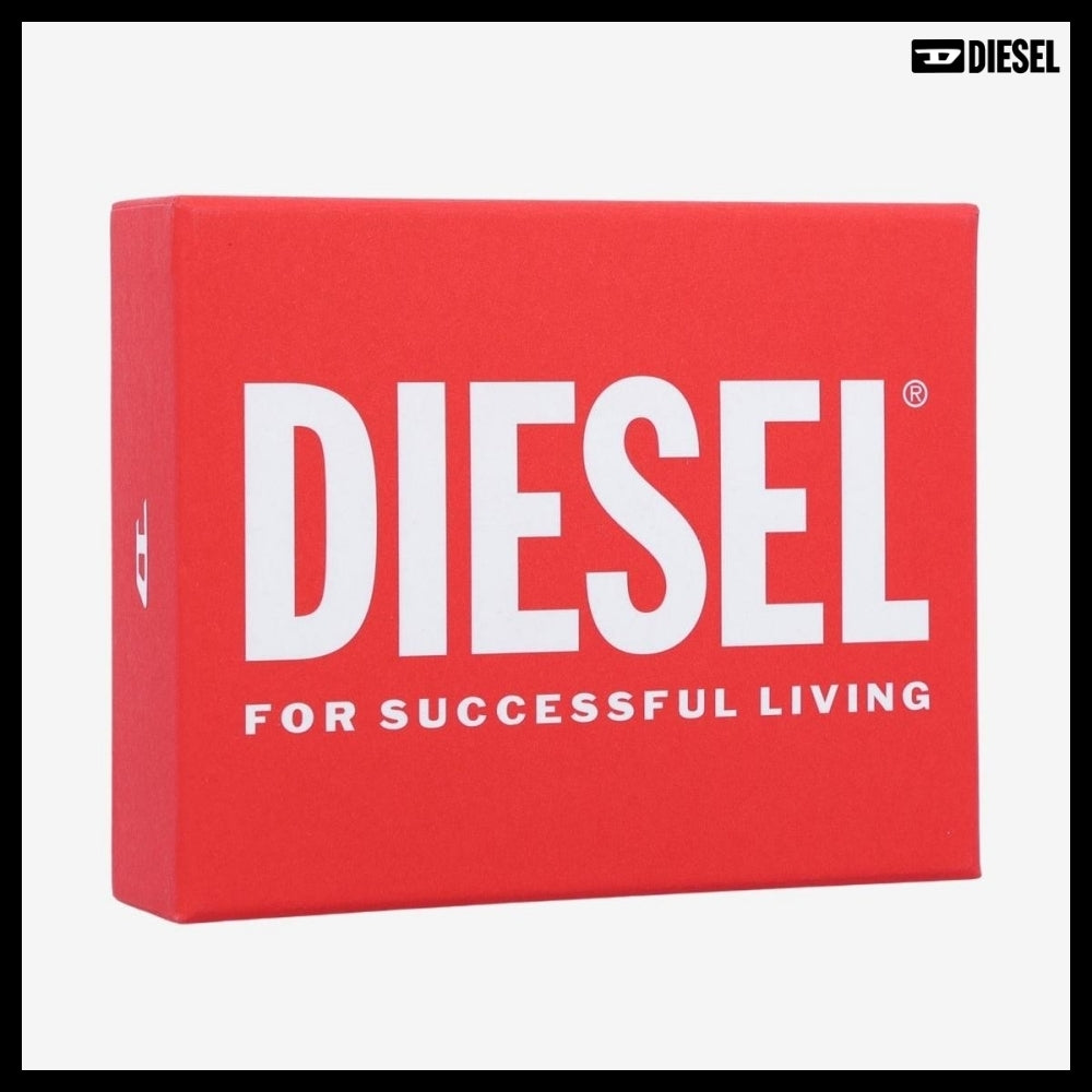 【DIESEL】Play Bifold II Wallet Black Silver