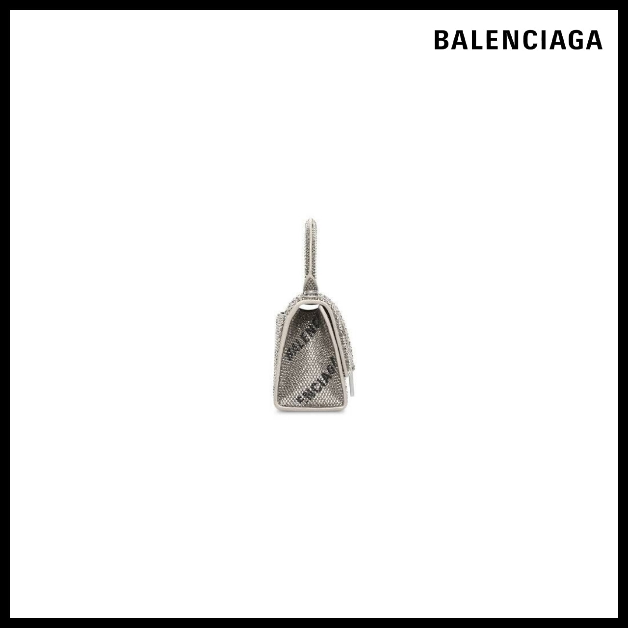 【BALENCIAGA】Hourglass XS Handbag Chain Allover Logo