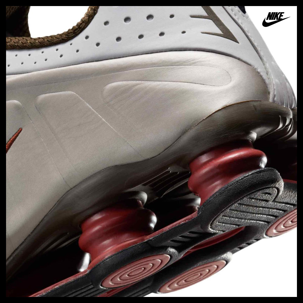 【NIKE】Shox R4 M Vast Grey Dusty Peach College