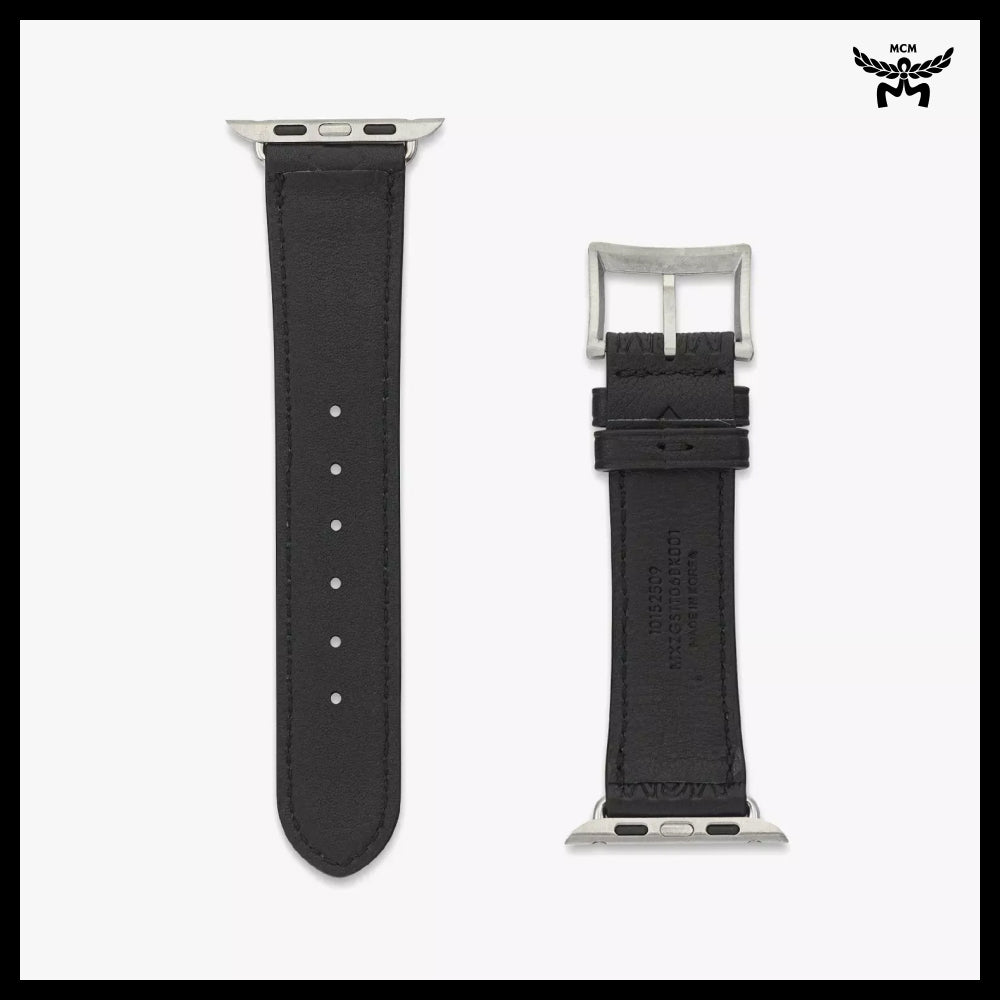 【MCM】Embossed Monogram Leather Apple Watch Band