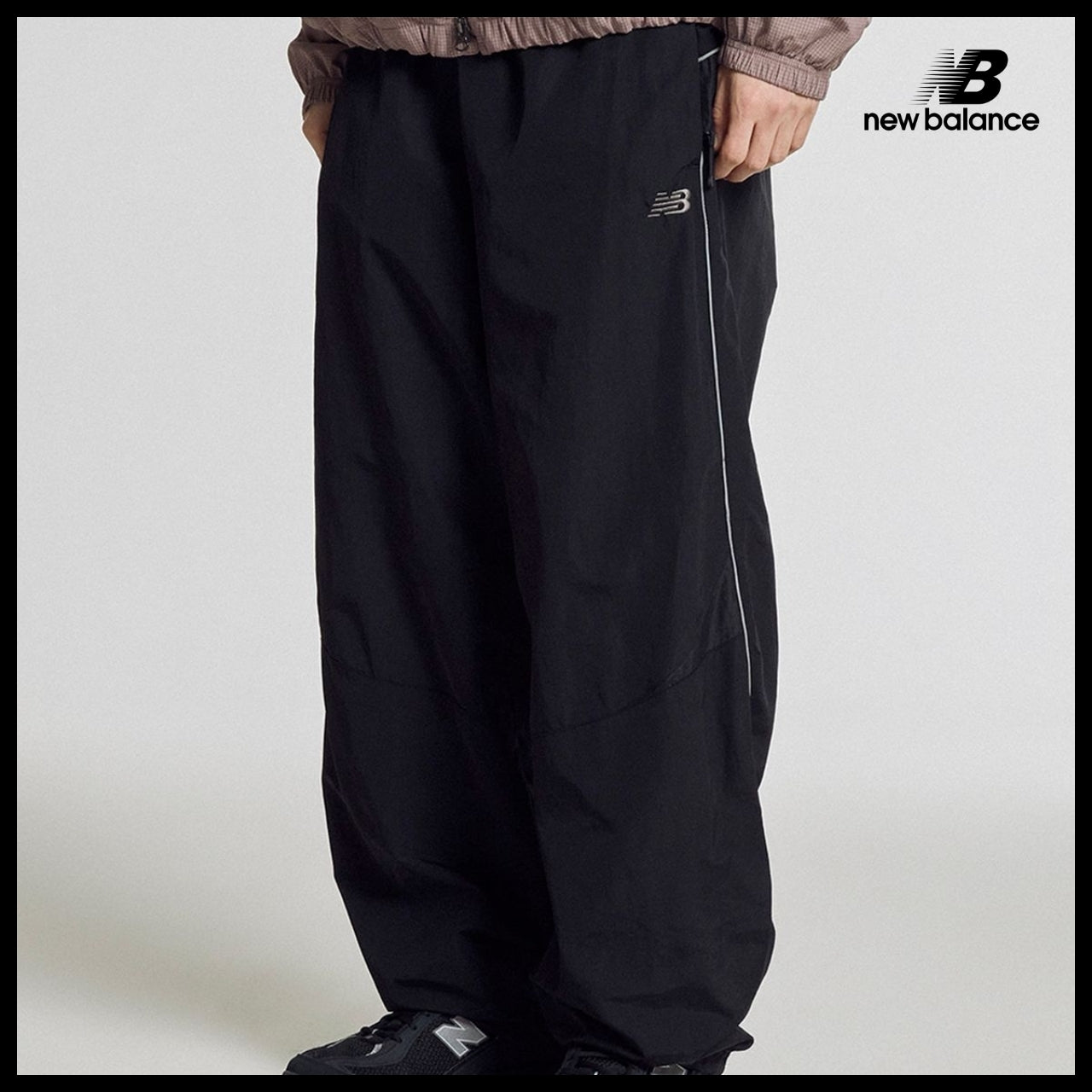 【New Balance】UNI 740 Shifted 2Way Woven Wide Pants Black