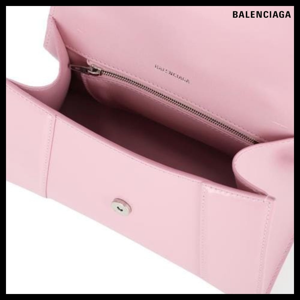【BALENCIAGA 】Hourglass Top Handle Bag Pink