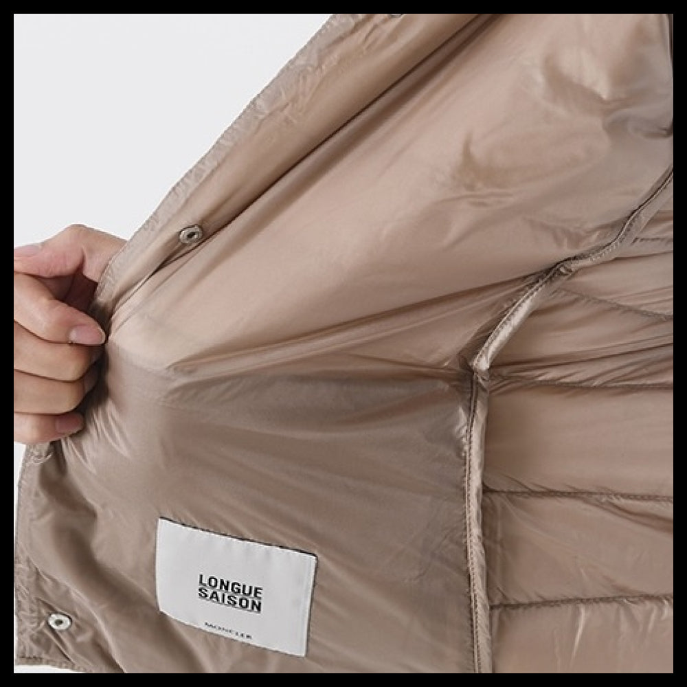 【MONCLER】Liane Logo Patch Padded Vest 205