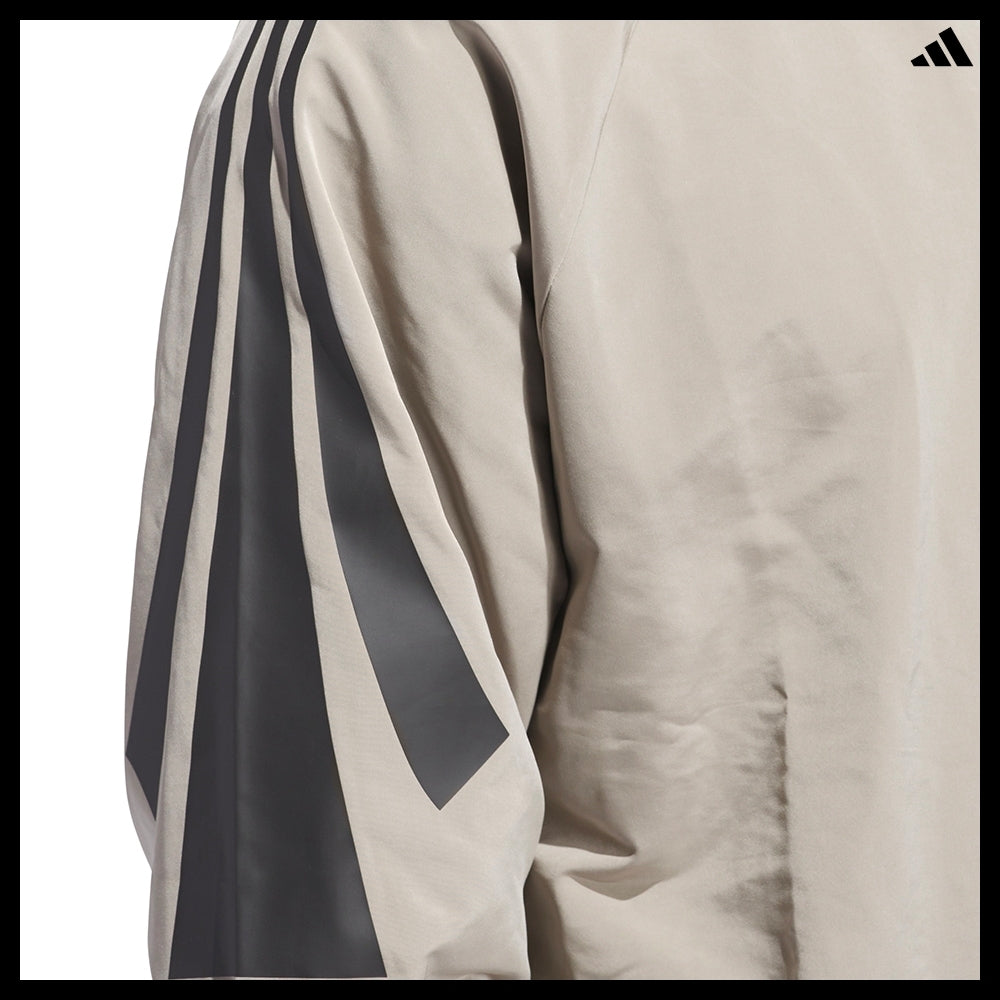 【ADIDAS】 Basketball Woven Half-Zip Sweater Putty Beige
