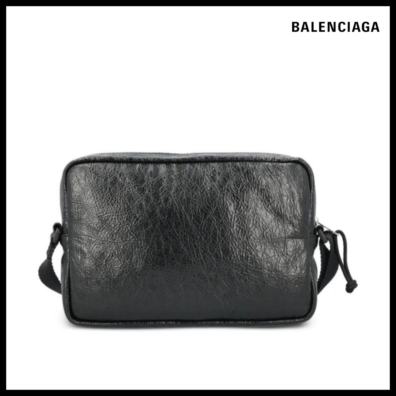 【BALENCIAGA】Black Crossbody Bag sleek crossbody
