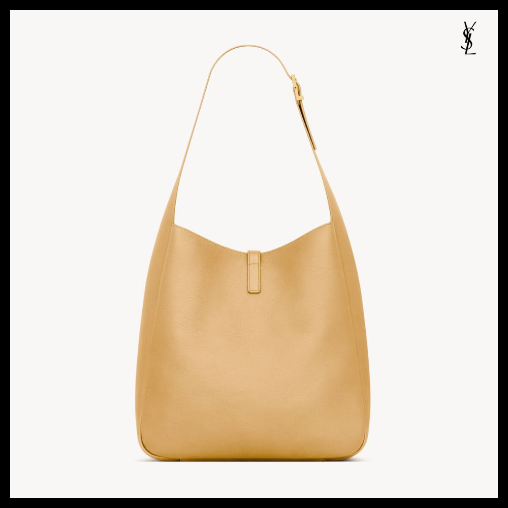 【Saint Laurent】Grained Leather Soft LE 5 A 7 Large Bag