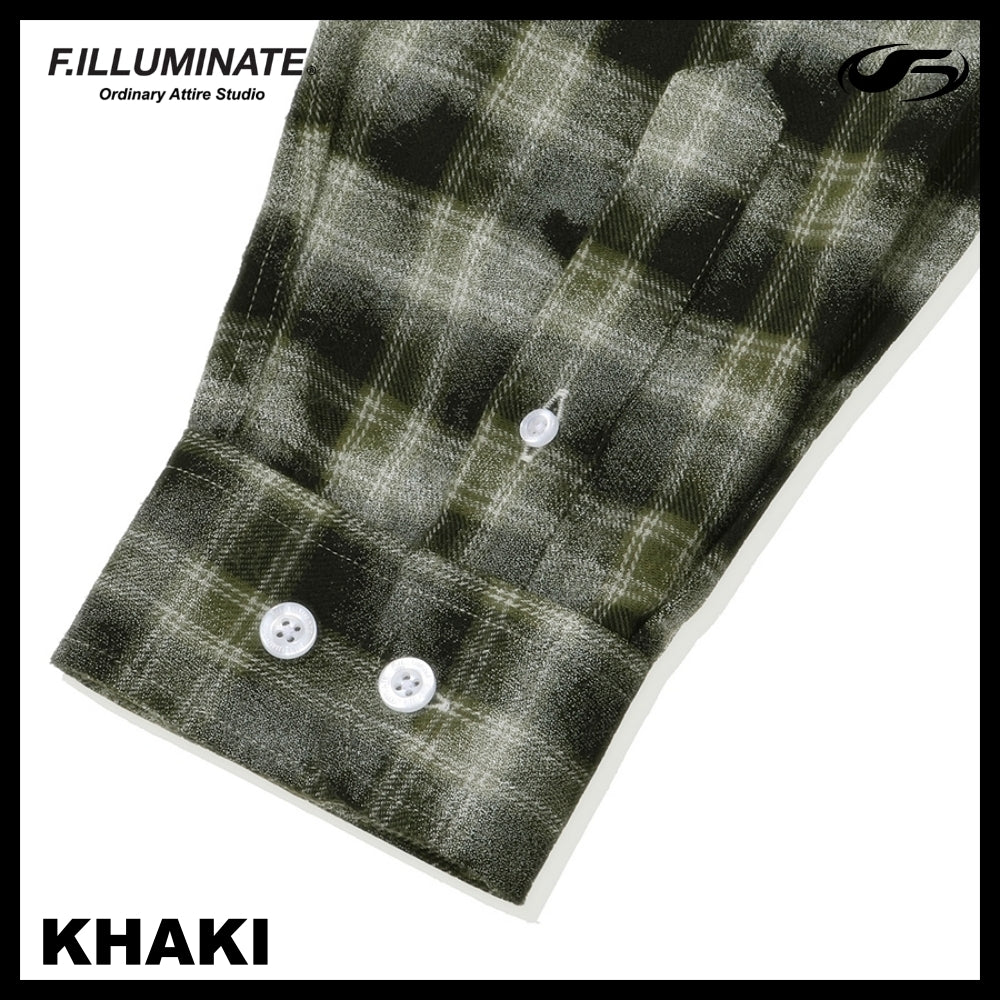 【FILLUMINATE】OVERFIT DAMAGE WASHED CHECK SHIRT 2COLOR