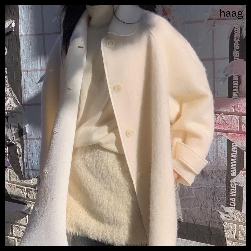【HAAG】A Coat Cardigan Ivory