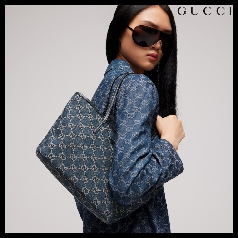 【GUCCI】Plaque Small Tote Bag