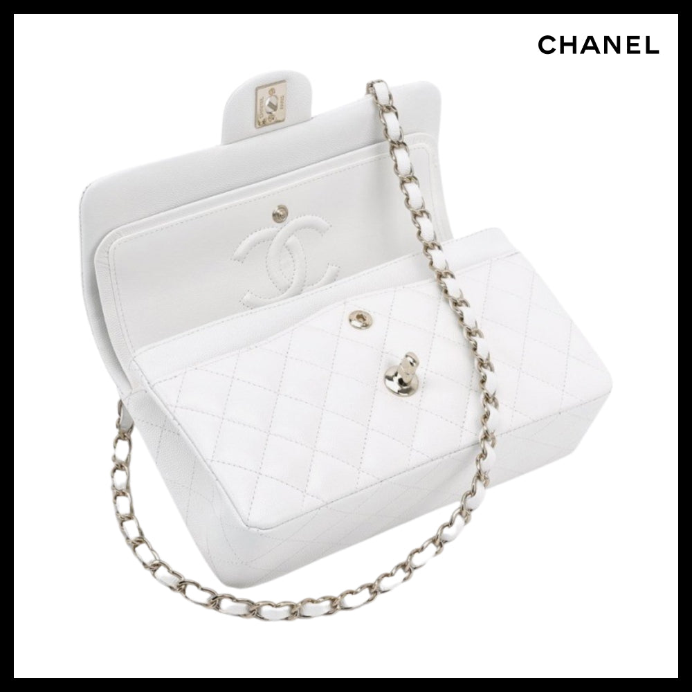 【CHANEL】Small Classic Handbag Grained Calfskin