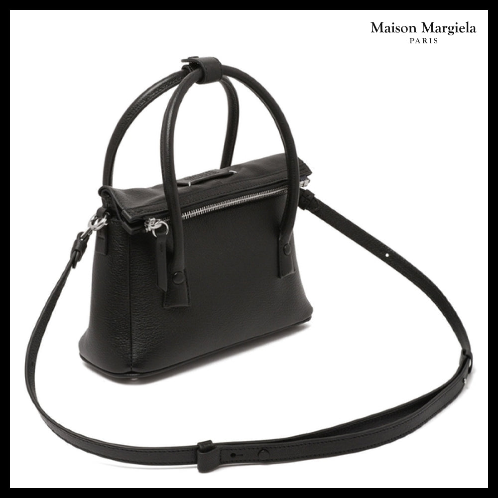 【Maison Margiela】Number Logo Patch Leather Tote Bag logo