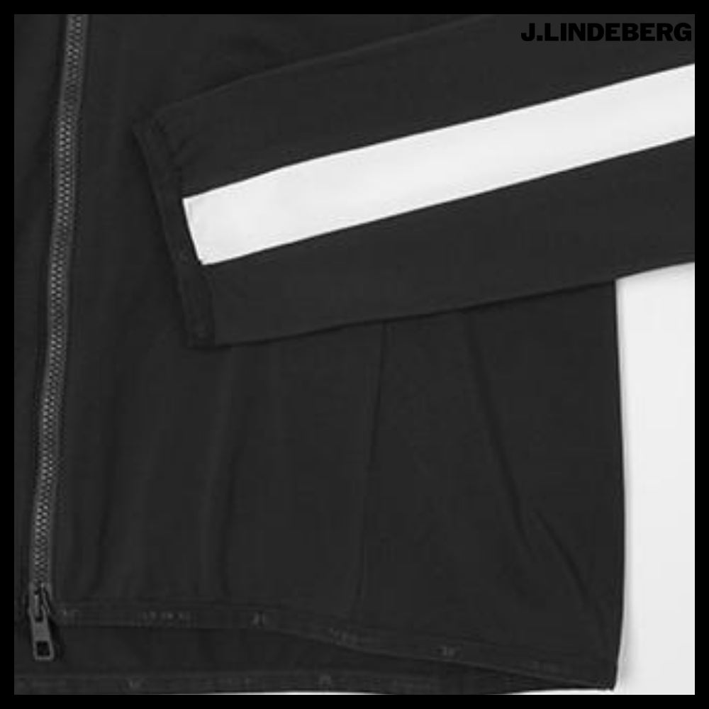 【J.LINDEBERG】Men's Golf Fleece Windbreaker Zip-Up Jacket