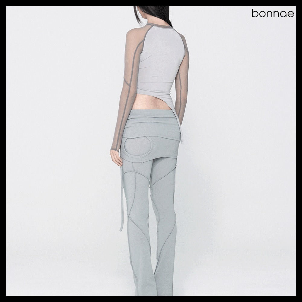 【Bonnae】Women's Mesh Top 2Colors