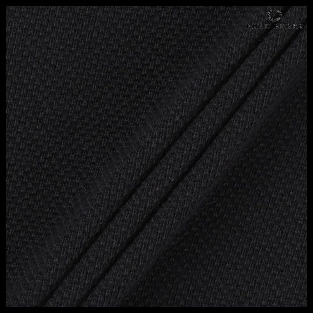 【Burberry】Cotton Slim Fit Polo Shirt Black