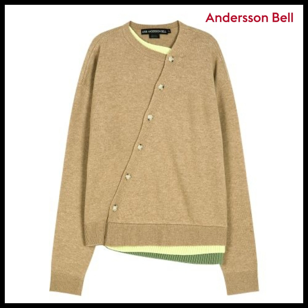 【ANDERSSON BELL】Layered Cardigan Camel