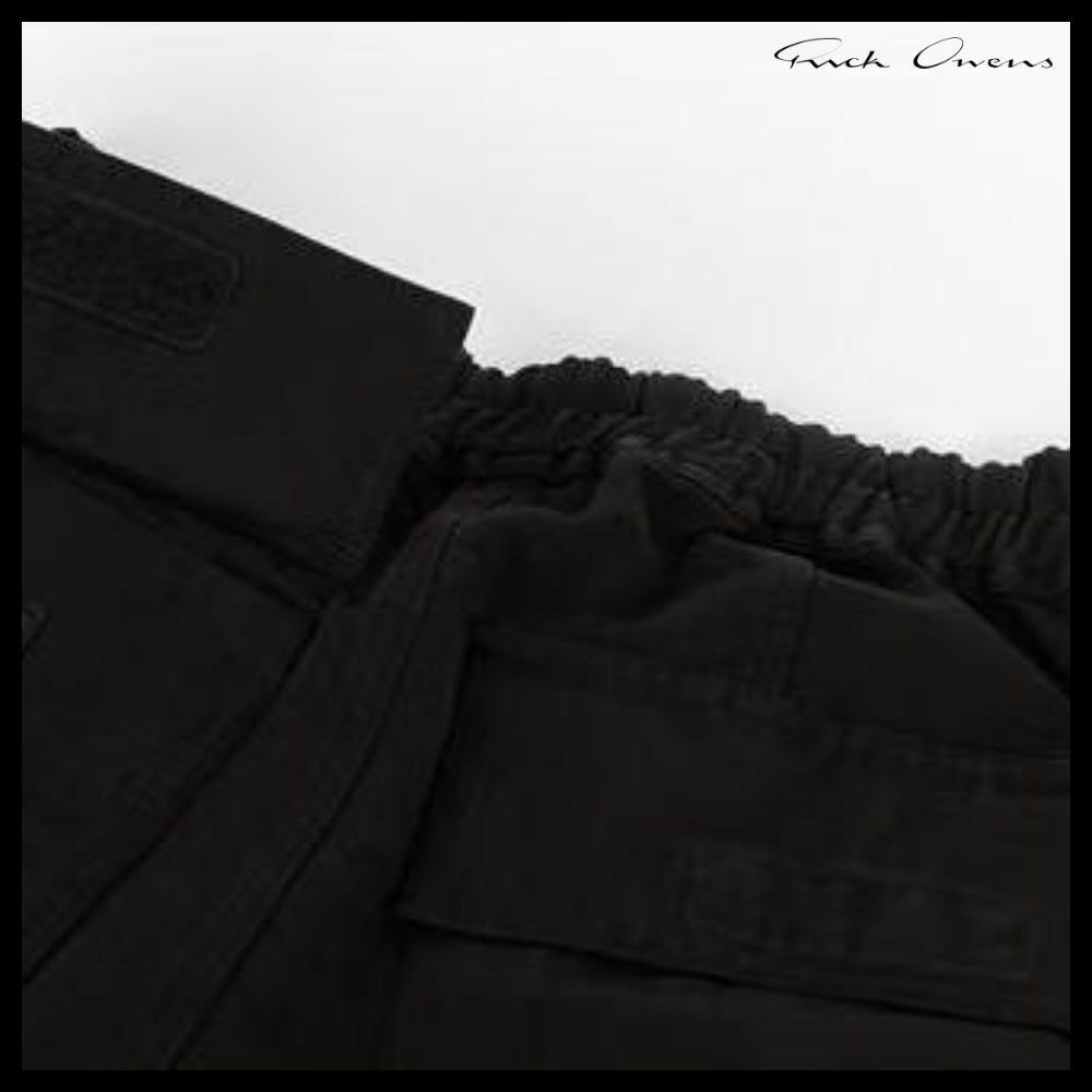 【RICK OWENS】Darkshadow Creatch Cargo Pants Black