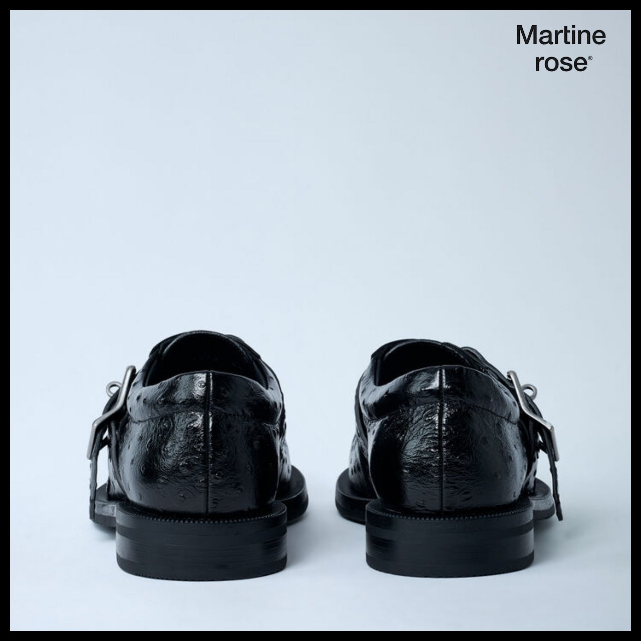 【MARTINE ROSE】O Ring Leather Shoes