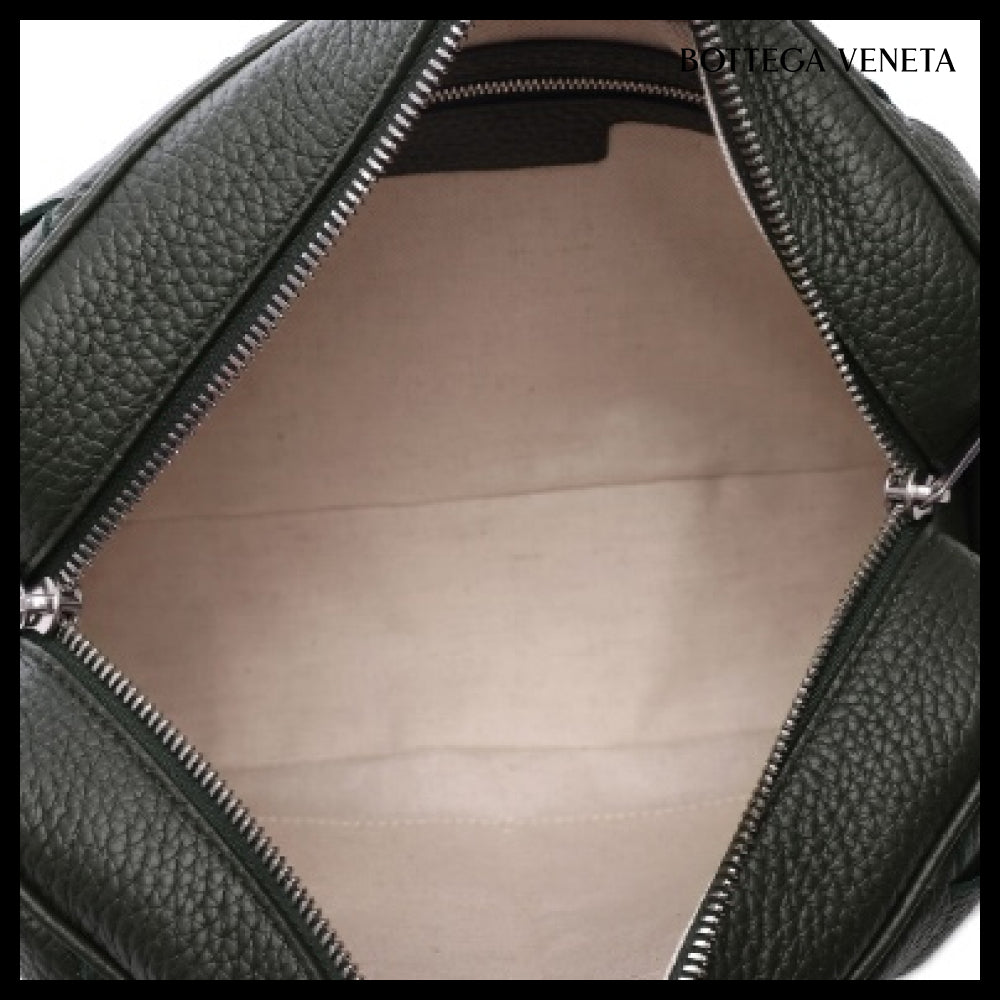 【BOTTEGA VENETA】Men's Intrecciato Medium Crossbody Bag