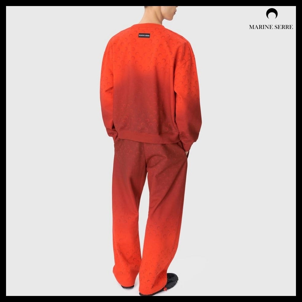 【MARINE SERRE】MOON FADED FLEECE SWEATPANTS 3 Colors