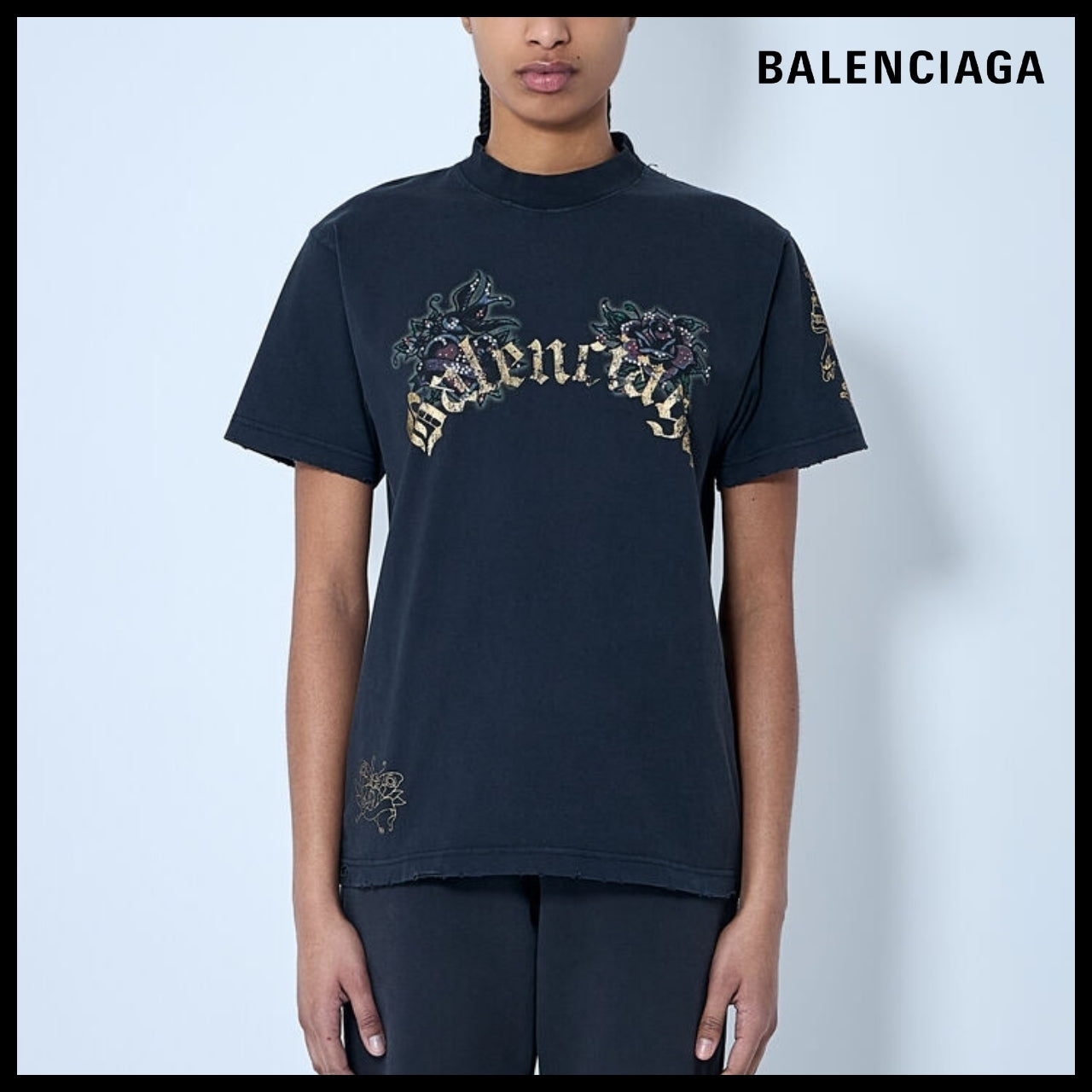 ★Balenciaga アウトレット セール★ Tacky Tattoo T-Shirt